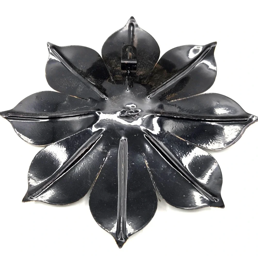 Metal Flower Wall Art Decor 9.5